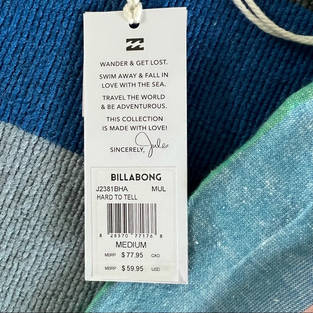 Billabong Hard to Tell x Sincerely Jules striped shorts. - Picture 4 of 7